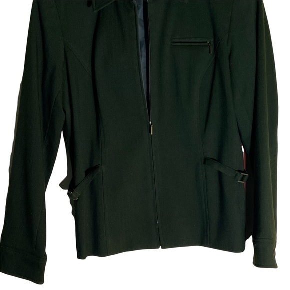 Hip women’s blazer Norton McNaughton size 6 zip from and pockets #c10 - Picture 6 of 12